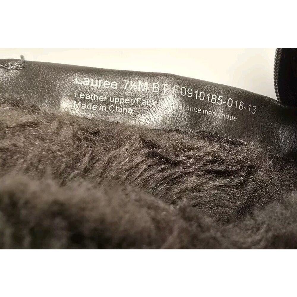 BARETRAPS LAUREE Womens Faux Fur Leather Brown Gray Size 7.5 Very Warm Great! - Picture 7 of 8